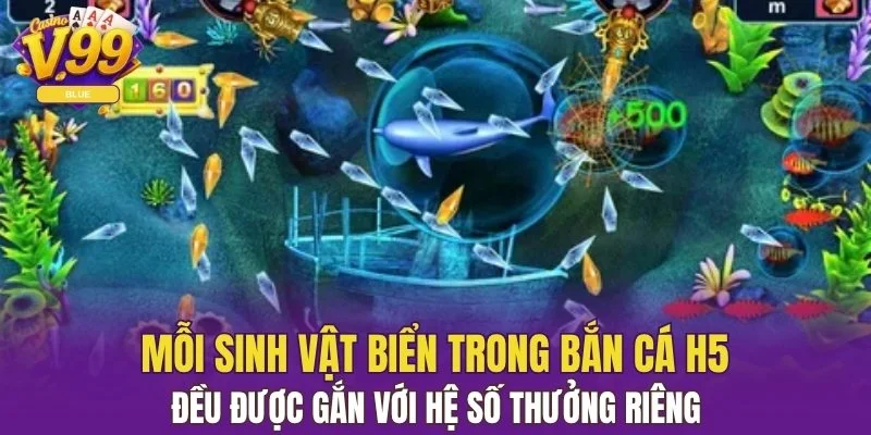 Bắn Cá Xèng: Đấu Trường Giải Trí Gay Cấn Tại Nhà Cái V99 6 Mỗi sinh vật biển đều được gắn với hệ số thưởng riêng