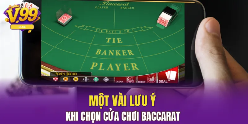 Tìm Hiểu Cách Chơi Poker Tại V99 Một Cách Chuẩn Xác 7 Một vài lưu ý khi chọn cửa chơi Baccarat